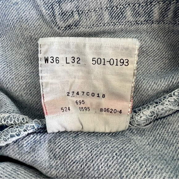 VINTAGE Distressed Levi’s 501 Jeans Made in USA - Picture 10 of 12